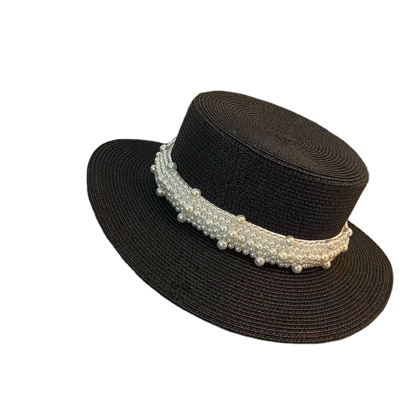knee length dresses for ladies New Summer Straw Sun Hats for Women Ladies Fashion Flat Brim Ribbon Be   www.Nuroco.com