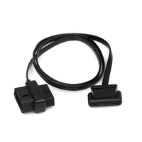 Cable de Extensión OBD J1962, 1 Macho a 2 Hembras, Divisor de 16 Pines, Conectado, Negro, Ruisheng