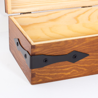 Support décoratif en fer noir en forme de L de 4 pouces, protection des bords et des coins, garde-coins métalliques pour boîte en bois, table et autres meubles