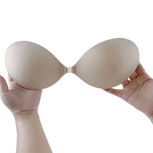 Sostén Adhesivo de Silicona <span class=keywords><strong>para</strong></span> Vestido de Novia sin Tirantes y sin Espalda con Cierre Frontal, de Una Pieza, Tejido, Transpirable, Push-Up, Invisible con Copa y Logo - Product Image 2