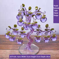 Meistverkaufter Kristall-Apfelbaum, Vintage Golddraht-Stamm Glasornament, Großhandel Mengenpreis