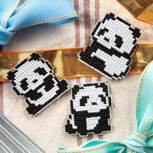 New Design Iron On/Sticker Embroidered Cartoon Block Panda House Strawberry Key Patch for Clothes Bag Decoration - Product Image 2