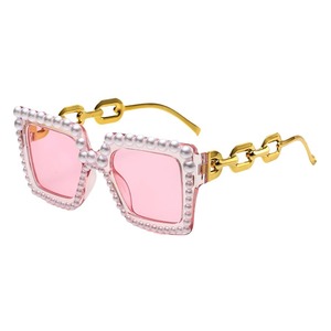 5531 New Fashion Seven Color Imitation Pearl Diamond English Letter Bride Square Frame Sunglasses <strong>Bachelor</strong> <strong>Party</strong> <strong>Glasses</strong> - Product Image 6