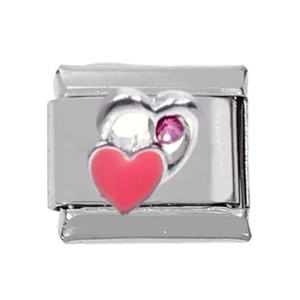 304 Stainless Steel DIY <b>Charm</b> Bracelet Trendy Love Heart Module with Elastic Italy <b>Charms</b> and Pearl for Women's <b>Bangles</b> - Product Image 3