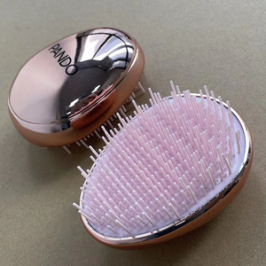 <span class=keywords><strong>Brosse</strong></span> à cheveux électrique de poche compacte avec coussin rond Design Nouvelle fonction de massage du cuir chevelu <span class=keywords><strong>Brosse</strong></span> en plastique en nylon ionique - Product Image 2