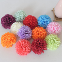 Têtes de fleurs artificielles en pompons de chrysanthèmes pour mariage, Noël, Pâques, fête, bricolage, réunion, maison