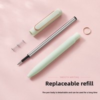 Stylo Gel Rétractable Personnalisé avec Logo, Pointe Balle Morandi 0,5 mm, Plastique, Marque Yilan, Haute Qualité, Vente en Gros, pour Bureau et École