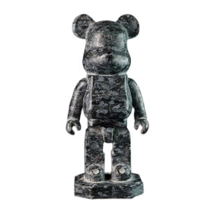 Stonekocc marka stonexh36cm şiddetli ayı siyah/beyaz kökleri mermer taş süsler dikey ev dekorasyon - Product Image 1