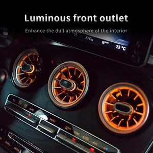 Vent Hot Sale Auto Air Vent Atmosphere Lam Turbine Air Vent 64 Colors Ambient Light For Mercedes Benz C-class W205