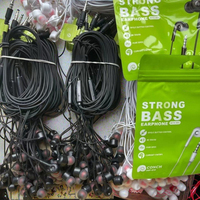 Penjualan Terbaik earphone In-Ear berkabel 3.5mm dengan Bass kuat dan mikrofon earbud musik untuk Afrika