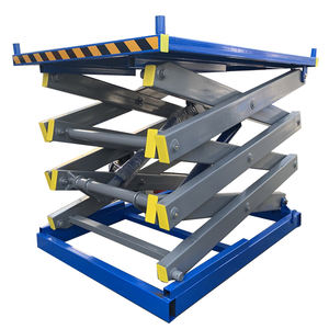 유압 가위 리프팅 플랫폼 1000kg 2000kg 3000kg 용량 전기 고정식 가위 리프트 테이블 - Product Image 1