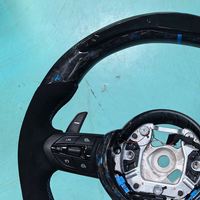 Volant de voiture en fibre de carbone forgée bleue avec LED pour BMW F30 F10 F20 F31 F32 F15 F36 X5 M3 M5 M6 F11 F15 F16 F22 F25 F26