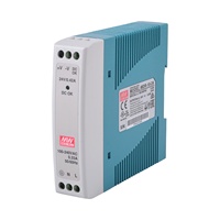 Alimentation électrique sur rail DIN MEAN WELL série MDR 10W 20W 40W 5V 12V 24V Sortie simple pour panneaux de commande et automatisation