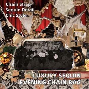 Sac à main de soirée avec perles et bandoulière en perles pour femme, style français en acrylique, pour mariages, fêtes de luxe pour Noël - Product Image 2