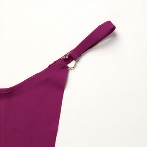 String respirant taille basse en soie glacée unie avec boucle métallique, sans couture, invisible, pour <span class=keywords><strong>femme</strong></span>, grandes tailles, vente en gros ODM - Product Image 4