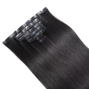 Extensions de <span class=keywords><strong>cheveux</strong></span> vierges russes invisibles sans couture de 14 à 24 pouces, best-seller 2026, nouvelles extensions à clips pour <span class=keywords><strong>cheveux</strong></span> <span class=keywords><strong>fins</strong></span> et fragiles, noir naturel - Product Image 1