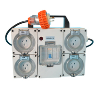 Australian 56SO4ELP15 disjoncteur de boîtier de circuit ca IP66 portable CB protégé boîtier de distribution de prise commutée avec IEC MCB