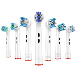 Commercio all'ingrosso per via orale <span class=keywords><strong>B</strong></span> compatibile spazzolino da denti elettrico con setole morbide sostituzione testina uso domestico manico in plastica - Product Image 2