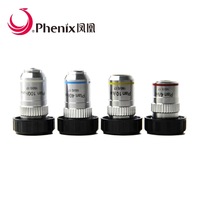 Phenix 4X/10X/40X/100X Objectif à zoom achromatique longue distance de travail pour microscopes