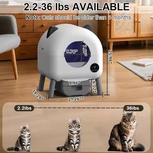 76l Grote Slimme Zelfreinigende Milieuvriendelijke Kattenbak Met Automatische Zandverwijderingsapp En Wifi-Controle - Product Image 6