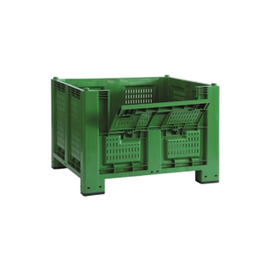 Cargopallet verde per uso alimentare 700 Plus con pareti in rete e porta per pallet - Product Image 1