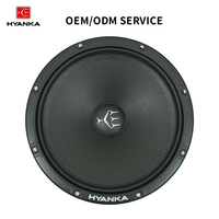 Haut-parleur médium pour voiture HYANKA SMD-65 6,5 pouces 120W, haut-parleur médium-basse à châssis en acier plaqué noir pour système audio de véhicule