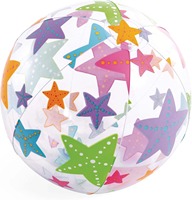 Ensemble de piscine gonflable pour enfants avec imprimé étoile de mer, comprend une bouée de natation et un ballon de plage pour les jeux aquatiques d'été des enfants