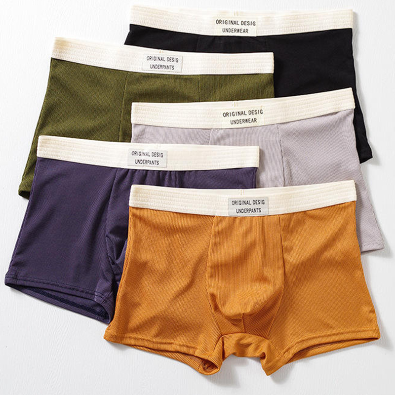 Men s Mid Waist Knitted Cotton