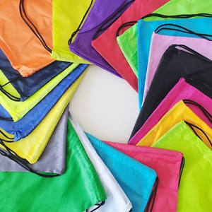 Sac à cordon imperméable en nylon imprimé polychrome vierge de ficelle de sublimation avec la sublimation faite sur commande - Product Image 4