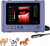 Appareil d'échographie vétérinaire portable pour l'examen reproductif des équidés et du bétail, échographie vétérinaire étanche