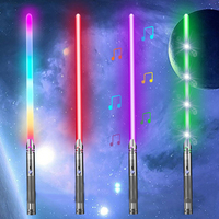 Pedang Mainan Lampu Kedip Murah untuk Cosplay, Pedang Cahaya Warna-warni untuk Anak-anak, Pedang Cahaya Menyala