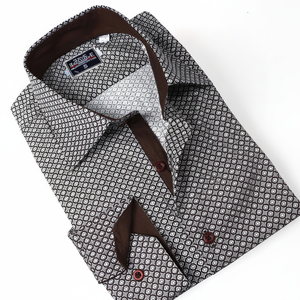 Moda สีน้ำตาล,เสื้อผู้ชายเข้ารูป,เสื้อ,Corbat,Hemd,Rubaska,ไก่งวงผลิตเสื้อ - Product Image 2
