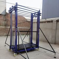 Plateforme élévatrice électrique pliable CE/ISO, capacité de charge 500 kg, haute portée 12 mètres pour la construction