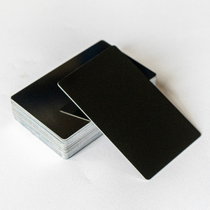 Tarjeta de Visita Metálica Ultrafina de 0.8mm con Logotipo Personalizado, Tarjeta Metálica Negra, Mini Tarjeta de Visita, Grabado Láser, Tarjeta de Membresía, Tarjeta de Regalo - Product Image 3