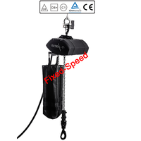 Polipasto de etapa de cadena eléctrica TUV BGV C1Certified M5 de velocidad fija 1 tonelada con interruptor de límite de 4 puntos para establecimiento de escenario
