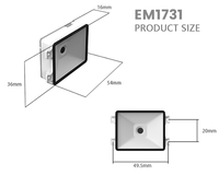 Lecteur de codes-barres 2D automatique portable MINI USB TTL à montage fixe, lecteur de codes QR/codes-barres