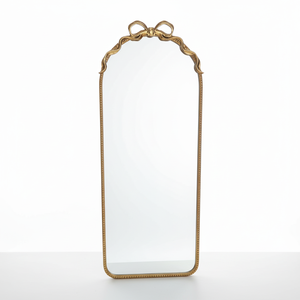 <span class=keywords><strong>Espejo</strong></span> de cuerpo entero tradicional con arco dorado, decoración de resina curvada en forma de arco, marco de cuentas de hierro, <span class=keywords><strong>espejo</strong></span> independiente para el hogar - Product Image 5