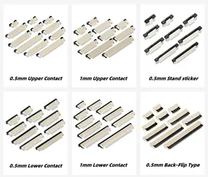 Smd Ffc Connector Types Right Angle 0.5mm Pitch Ffc Fpc Flat Flex Connectors