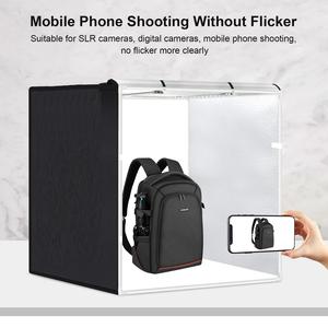 PULUZ Boîte à lumière pliable 80X80cm Photo 80cm Kit de studio de photographie professionnel Boîte à lumière Tente - Product Image 4