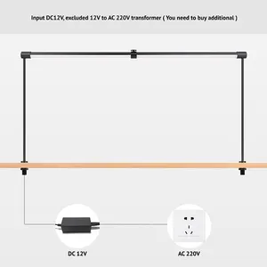 TRI-519-016 DC 12V LED Jewelry Showcase Light Jewelry Showcases Led Lights CRI 90 Gold Silver Black Finish Led Showcase Light