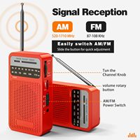 Vofull New Design Kleiner Transistor Am FM Tragbares Radio Schwarzer Kurzwellen empfänger Retro Radio