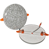 Installation facile, lampe de plafond moderne sans cadre pour bureau, ultra-mince, encastrée, panneau LED réglable, IP44 SMD2835