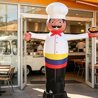 Danseur gonflable personnalisé pour barman, figurine ondulante pour la promotion de l'inauguration de bars, restaurants et cafés