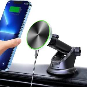 New Arrival Magnetic Wireless Car Charger Fast Charging Car Dashboard Mobile Phone Holder For Iphone 14 15