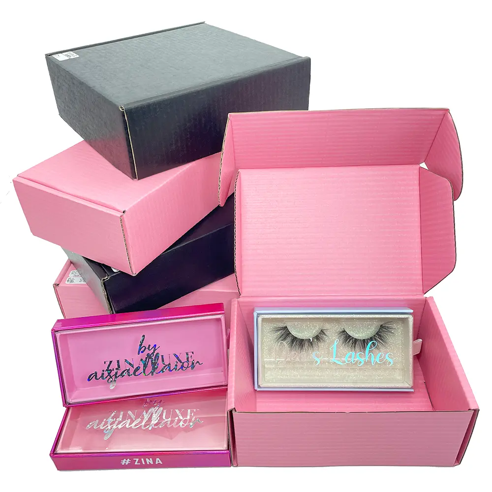 Caixa de embalagem para cílios personalizada Caixa de venda por atacado de caixas para cílios em novas tendências