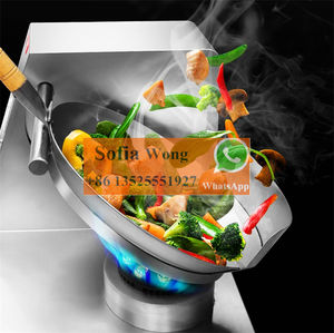 Machine de cuisson automatique pour <span class=keywords><strong>wok</strong></span> de cuisine chinoise, machine à sauter automatique commerciale, machine à riz frit automatique au gaz - Product Image 4