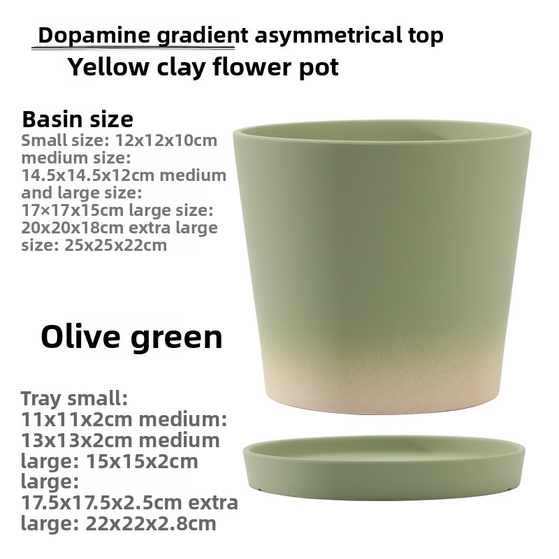 Oblique Gradient Olive Green