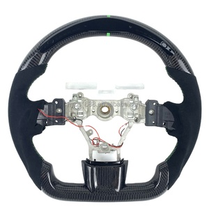 พวงมาลัยแสดงผล LED คาร์บอนไฟเบอร์ Jdm อุปกรณ์เสริมภายในรถแข่งสำหรับ <span class=keywords><strong>Subaru</strong></span> <span class=keywords><strong>EVO</strong></span> <span class=keywords><strong>10</strong></span> WRX STI - Product Image 1