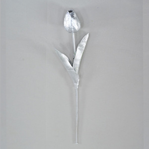 Tulipani Artificiali Metallici <span class=keywords><strong>Oro</strong></span> e Argento Direttamente dalla Fabbrica, Fiori di <span class=keywords><strong>Tulipano</strong></span> in PU Realistici per Centrotavola Matrimoniali - Product Image 5