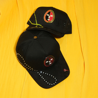 Gorra de Béisbol Unisex de Gamuza con Parche de Metal y Pedrería, Envío Rápido, Venta al por Mayor, Gorras de Moda G5, Gorras para Barba, Gorras Rico